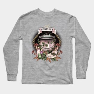 witches brew cauldron design Long Sleeve T-Shirt